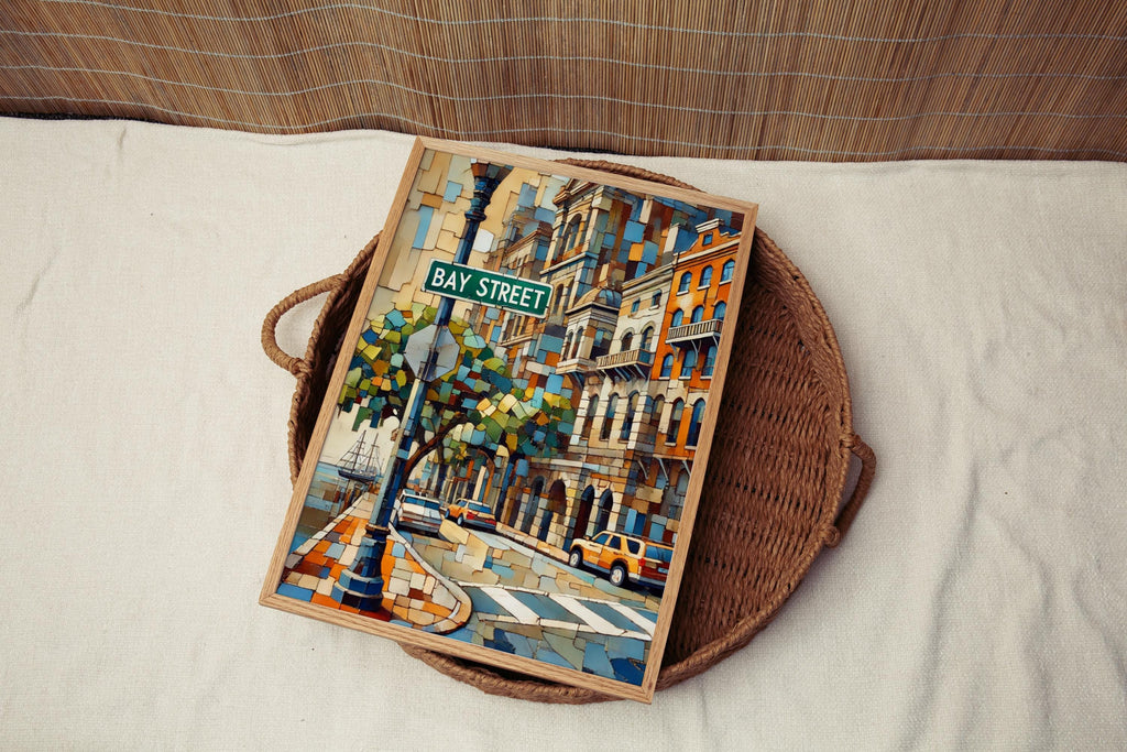 Bay Street Print - Savannah, Georgia, USA