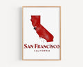 San Francisco Modern Print - San Francisco, California, USA