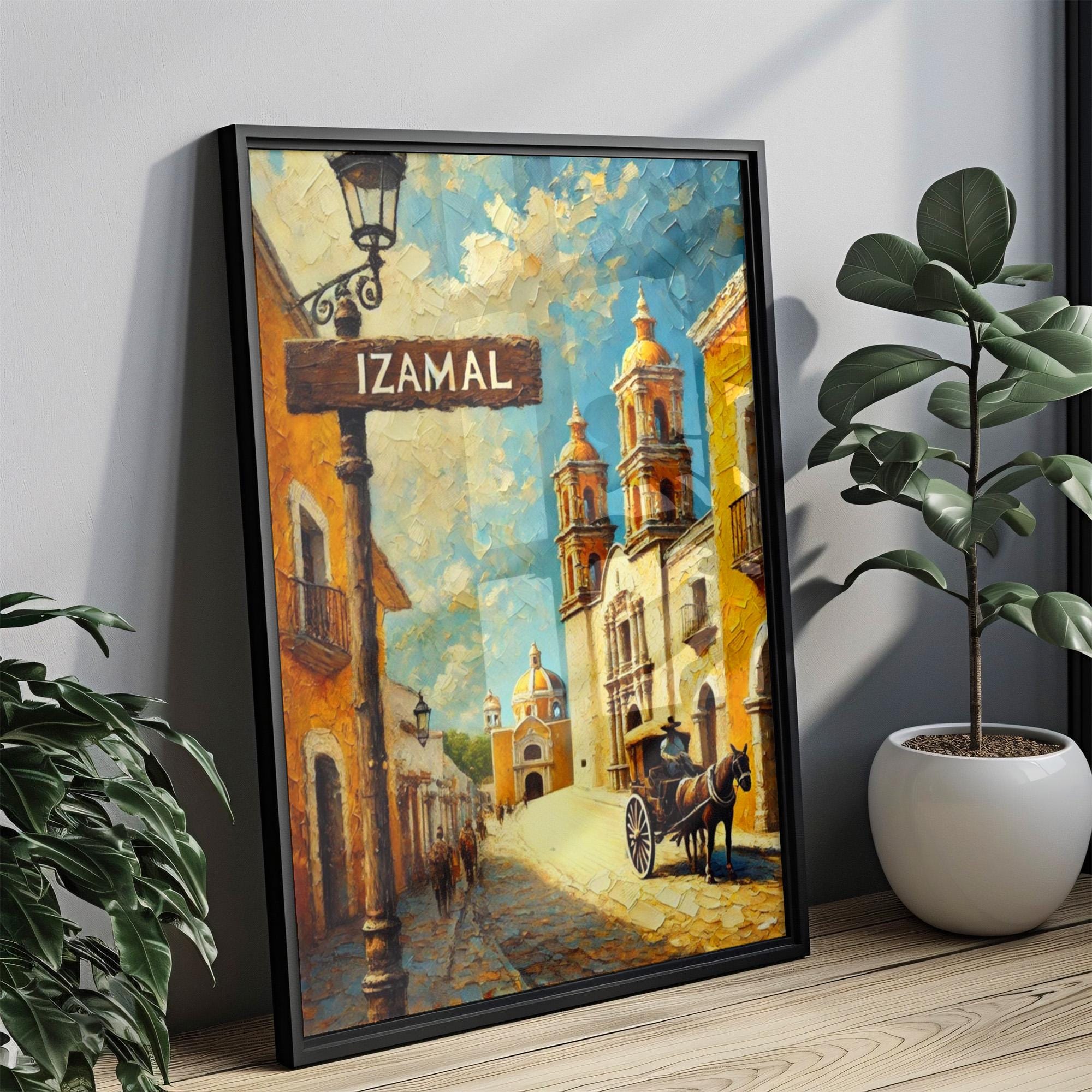 Izamal Print Vibrant - Izamal, Yucatan, Mexico