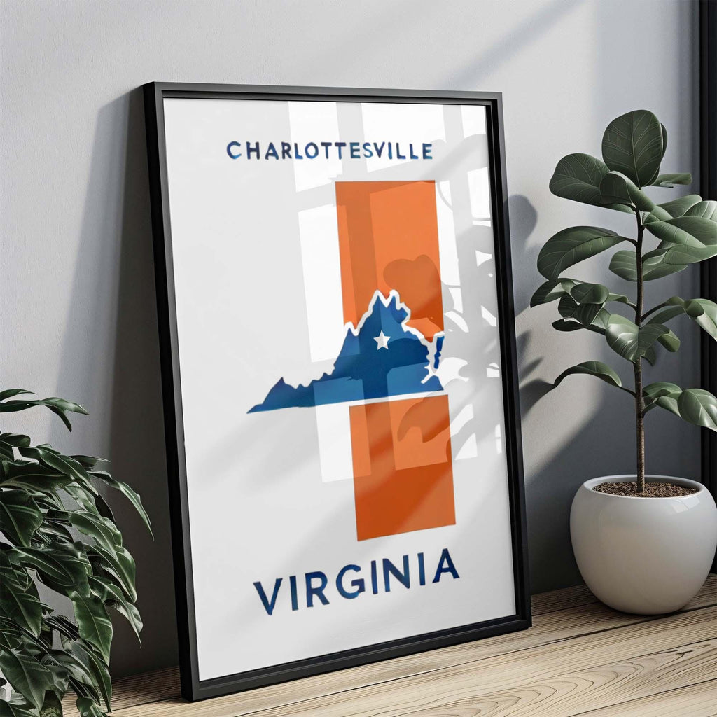 Charlottesville Wall Art - Charlottesville, Virginia, USA