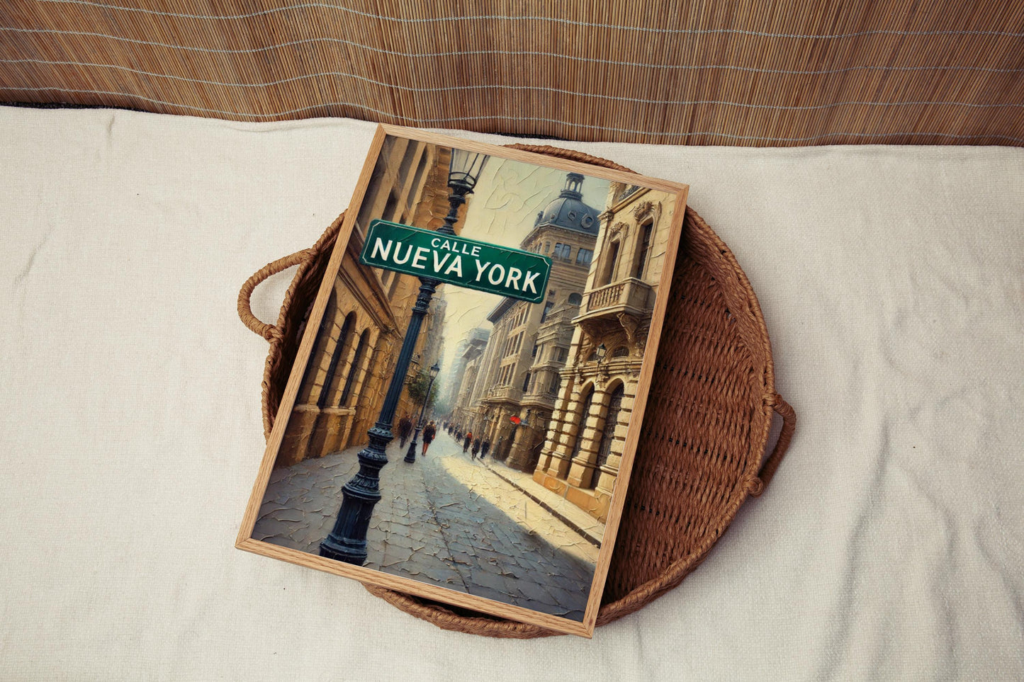 Calle Nueva York, Santiago Chile Art Print: Architectural Travel Souvenir