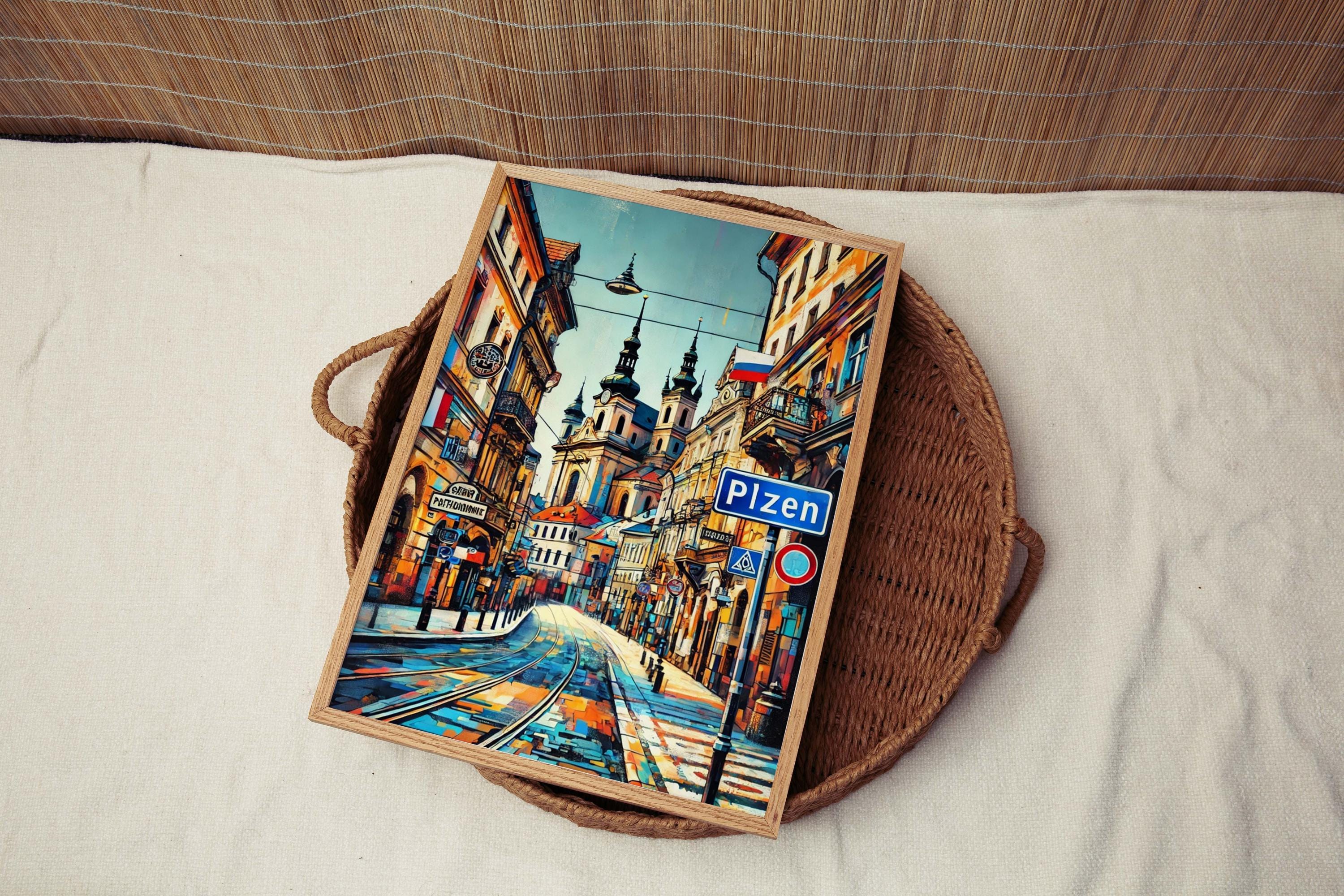 Plzen Travel Wall Art - Plzen, Czech Republic