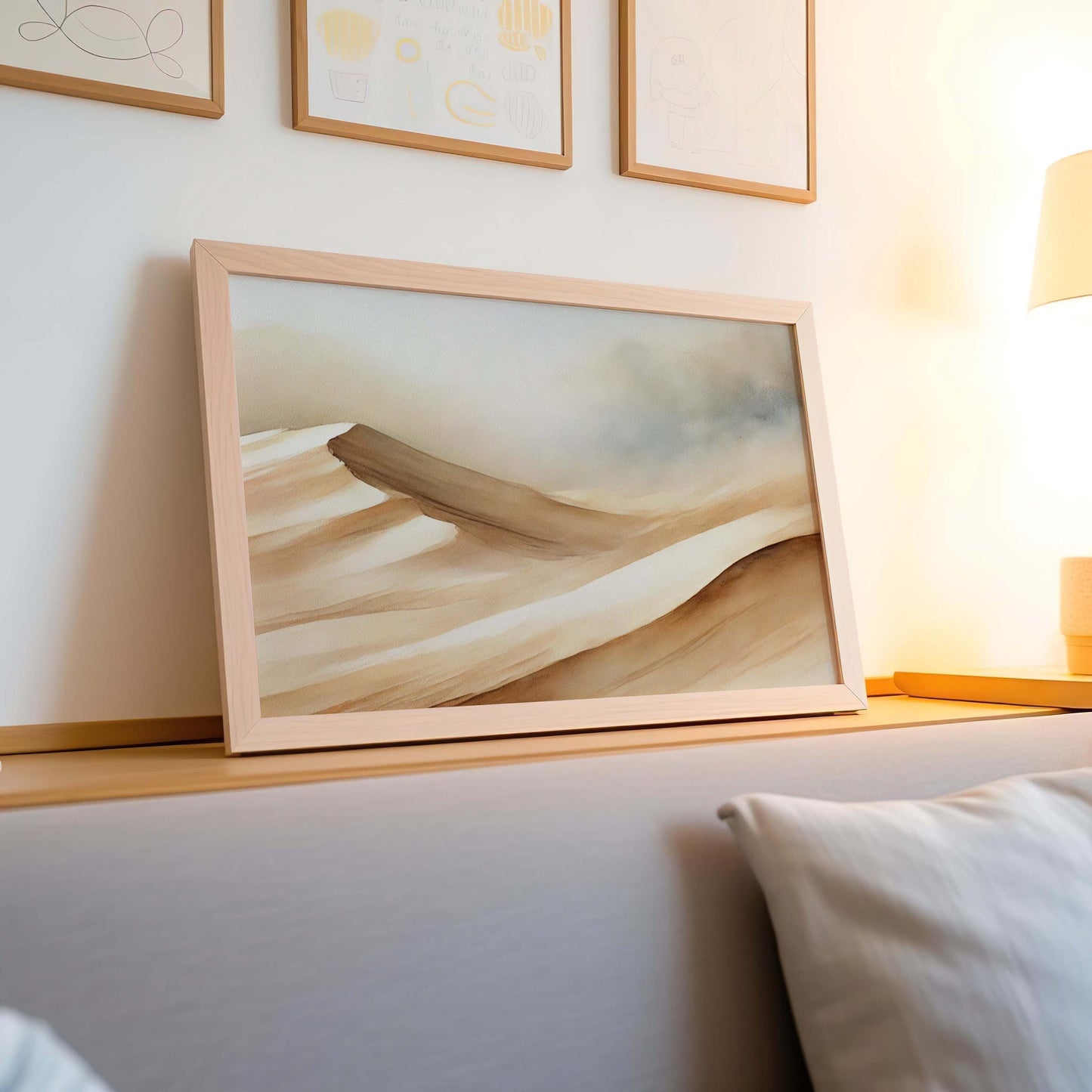 Nature Gift Dunes Wall Art Print - Sand Desert Home Decor, New Housewarming & Family Art Decoration