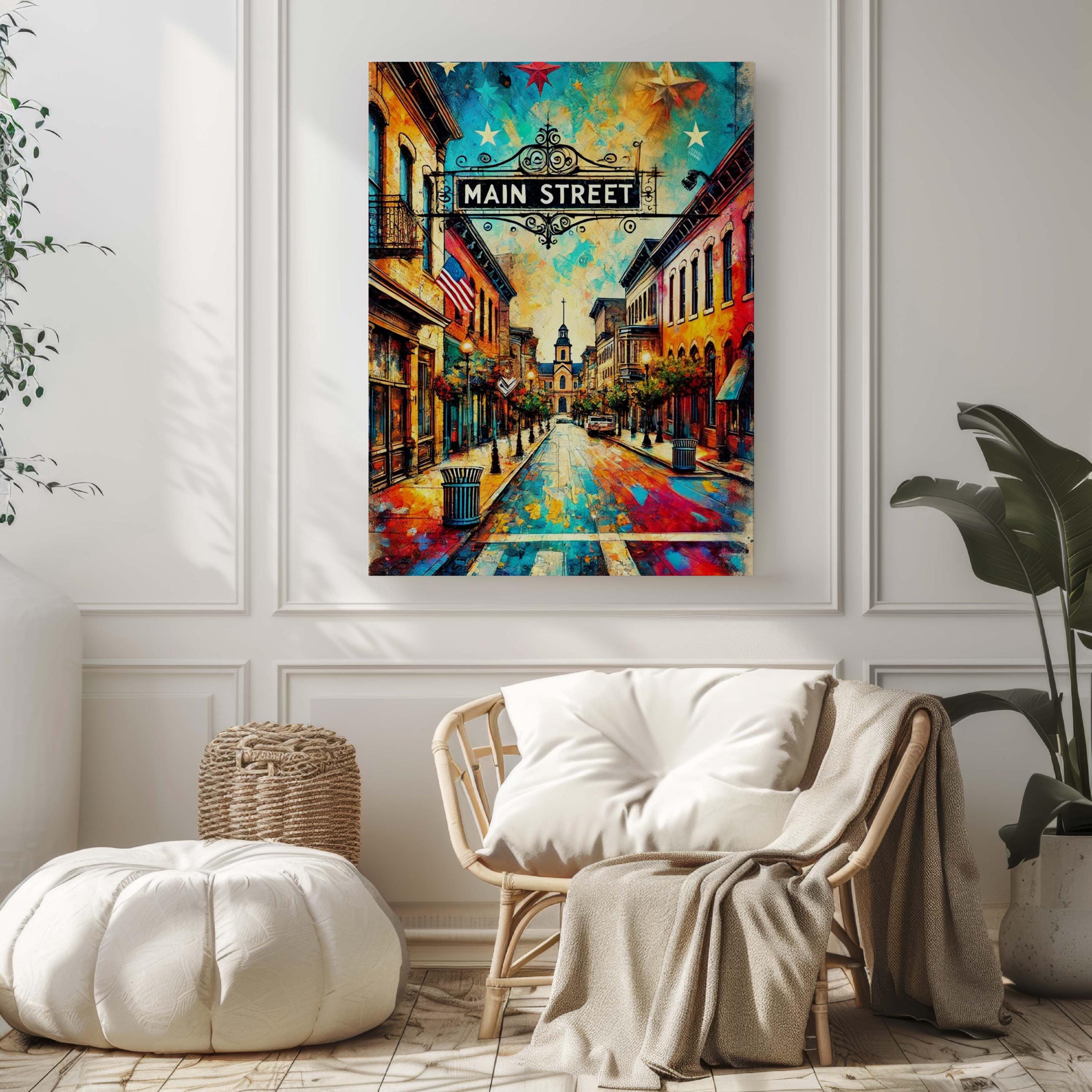Main Street Wall Art - Bethlehem, Pennsylvania, USA