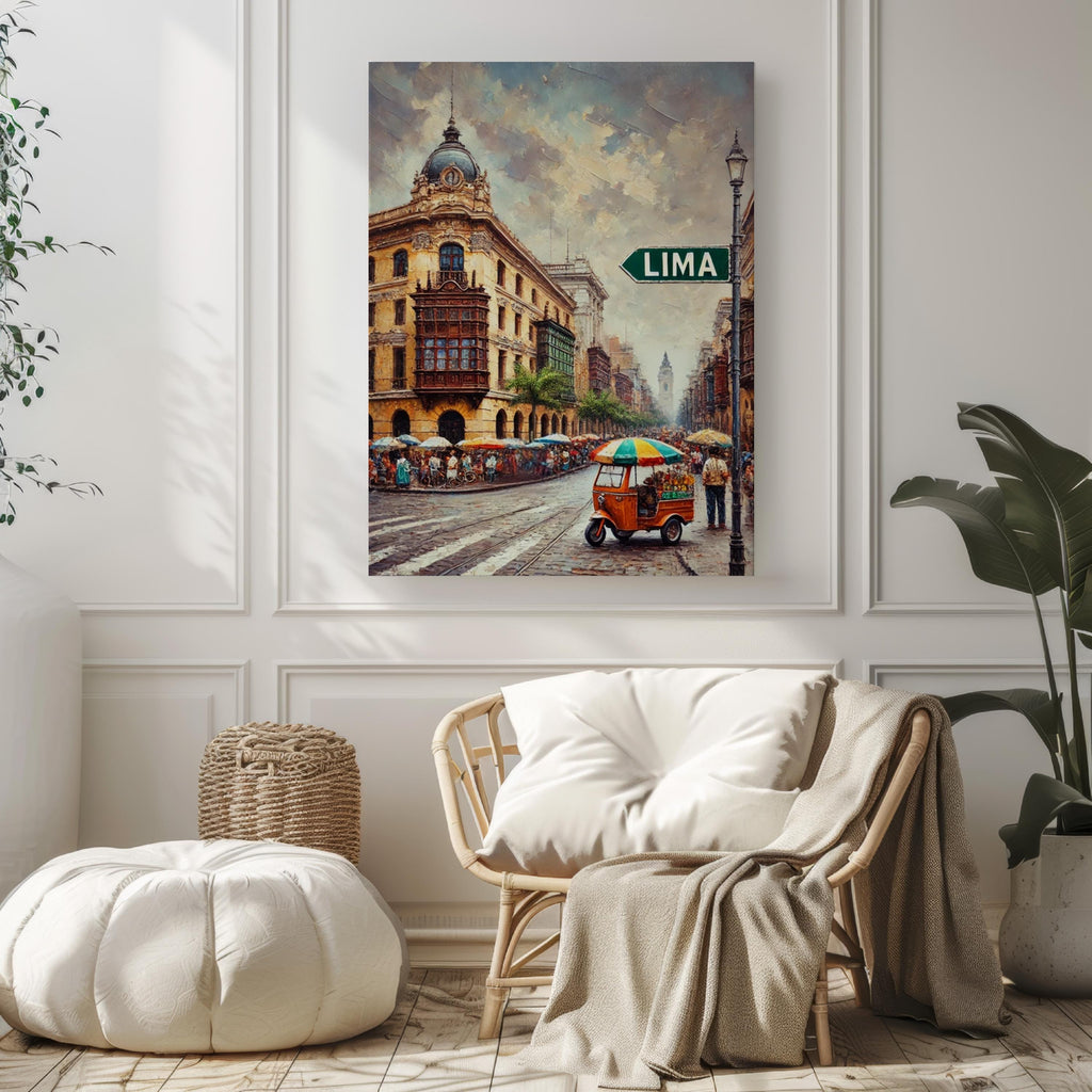 Lima Travel Poster - Lima, Peru
