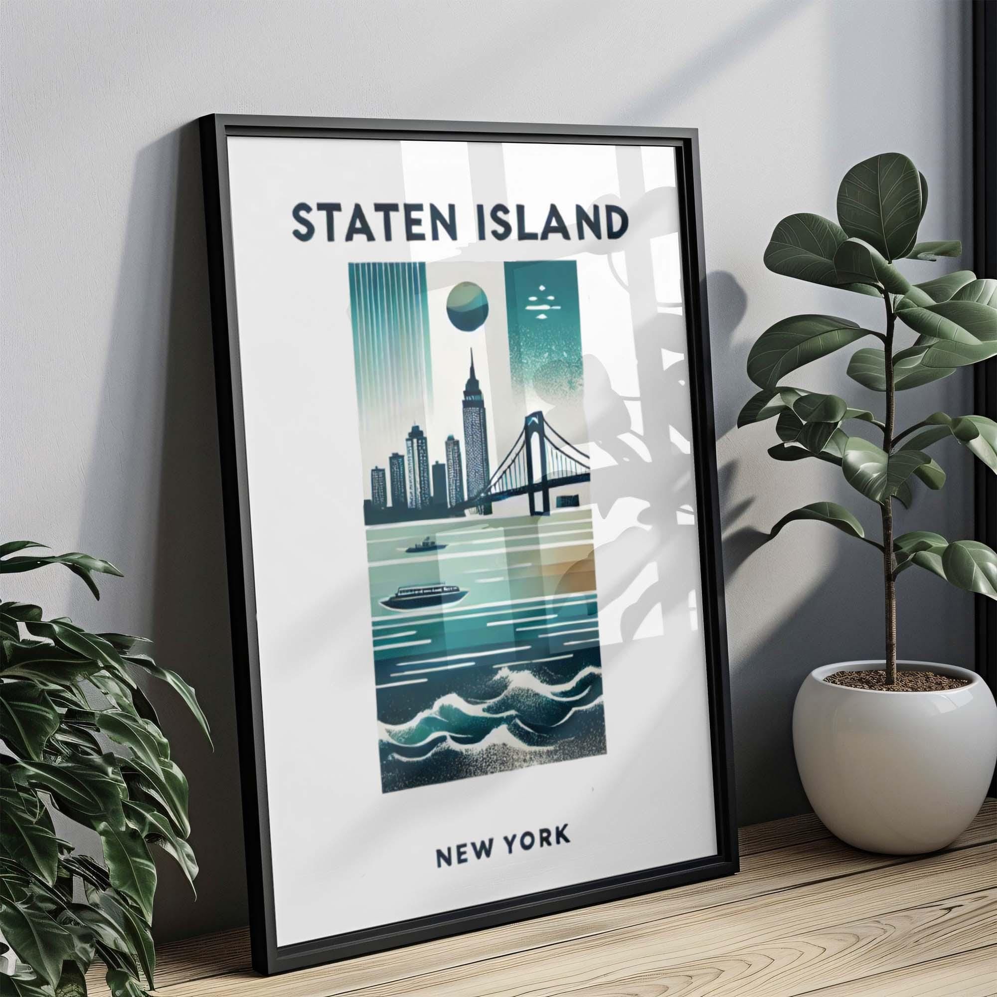 Staten Island Print - Staten Island, New York, USA