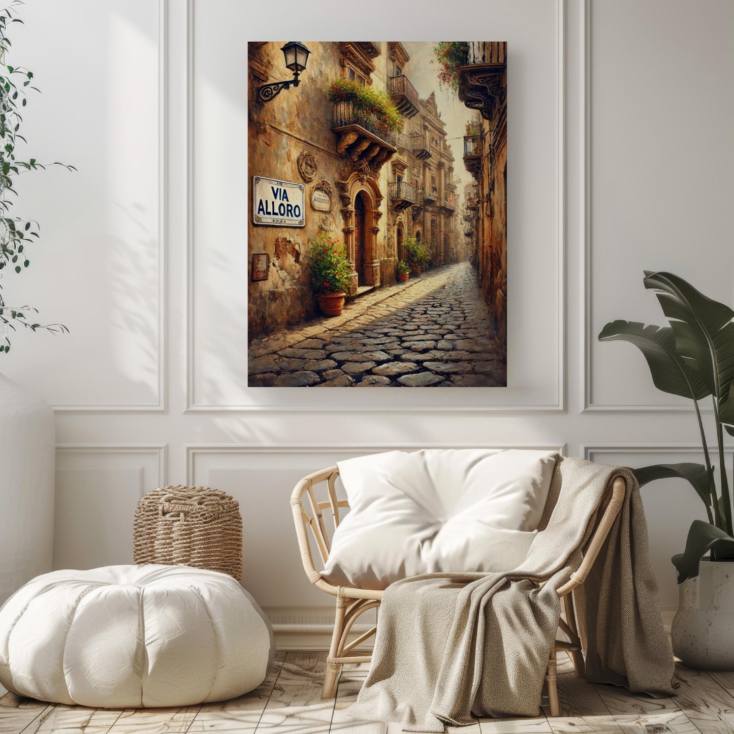 Via Alloro Palermo Print: Italy Travel Art, Sicily Souvenir