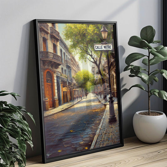 Argentina Calle Mitre Wall Art Print – Travel Poster South American Home Decor, Argentina Gift & Housewarming Art