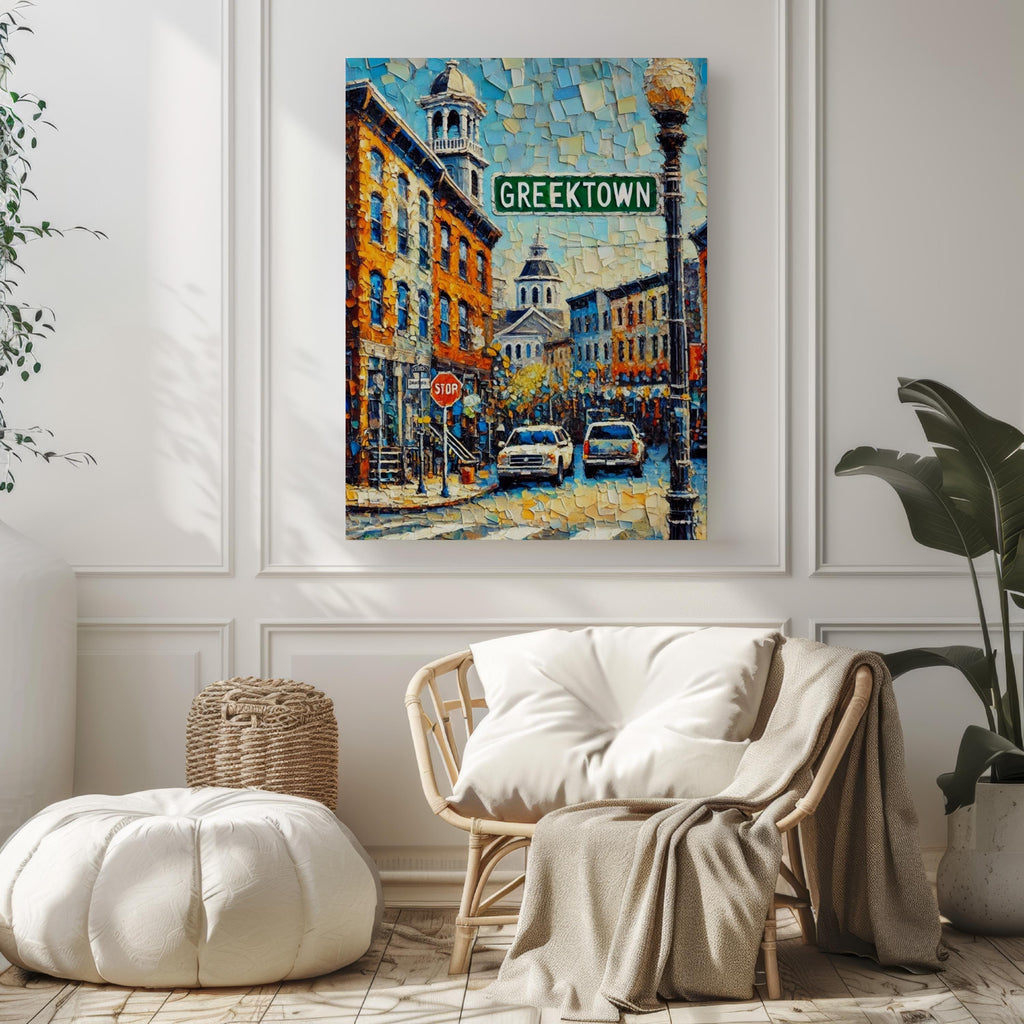 Greektown Poster - Baltimore, Maryland, USA