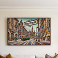 Ringstrasse Wall Art Print - Vienna Travel Poster, Austrian Decor Gift, Housewarming & Austria Art Illustration