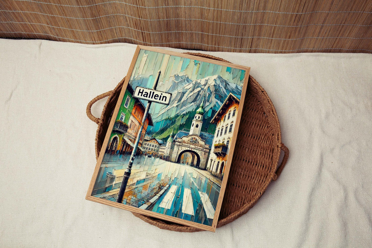 Hallein Print Vintage - Hallein, Austria