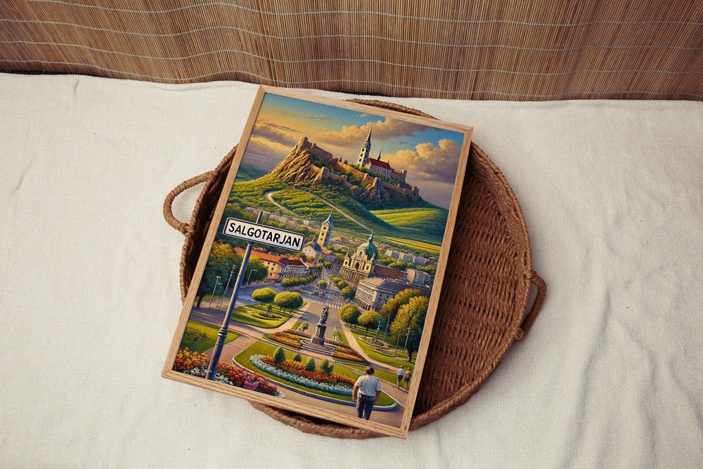 Salgotarjan Art Print - Hungary City Wall Art, Travel Poster, Housewarming Gift, Salgotarjan Travel Decor, Unique Hungary Artwork