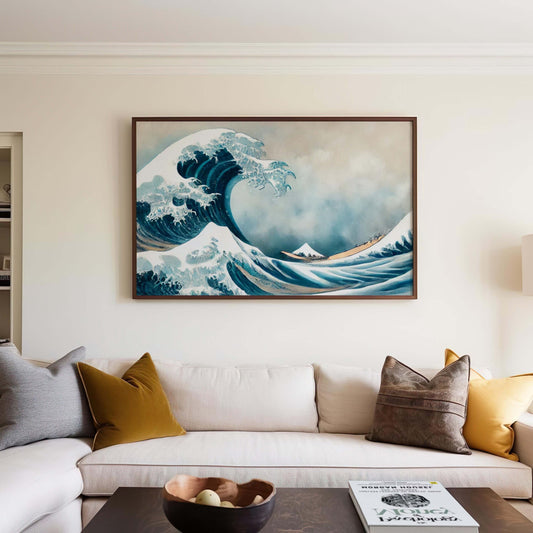 Nature Gift Wave Wall Art Ocean Print Beach Decor New Home Family Housewarming Art Coastal Nature Print