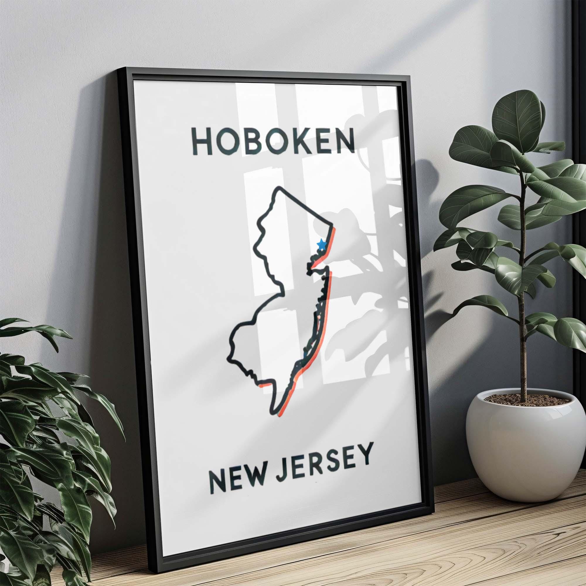 Hoboken Print - Hoboken, New Jersey, USA