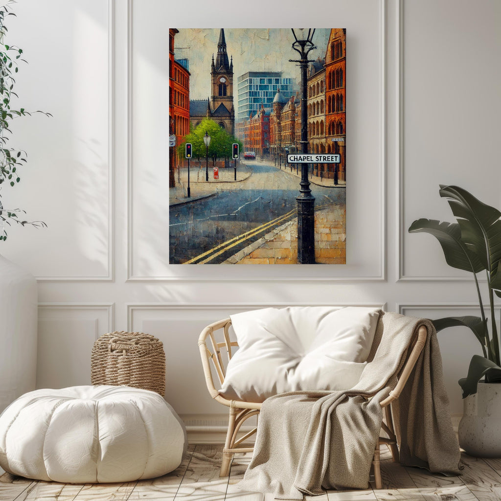 Chapel Street Sign Print: Melbourne Australia Travel Poster