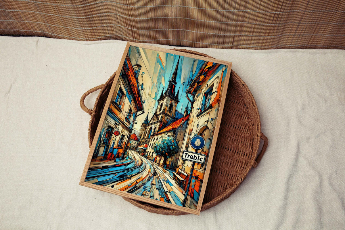 Trebic Wall Art Cityscape - Trebic, Czech Republic