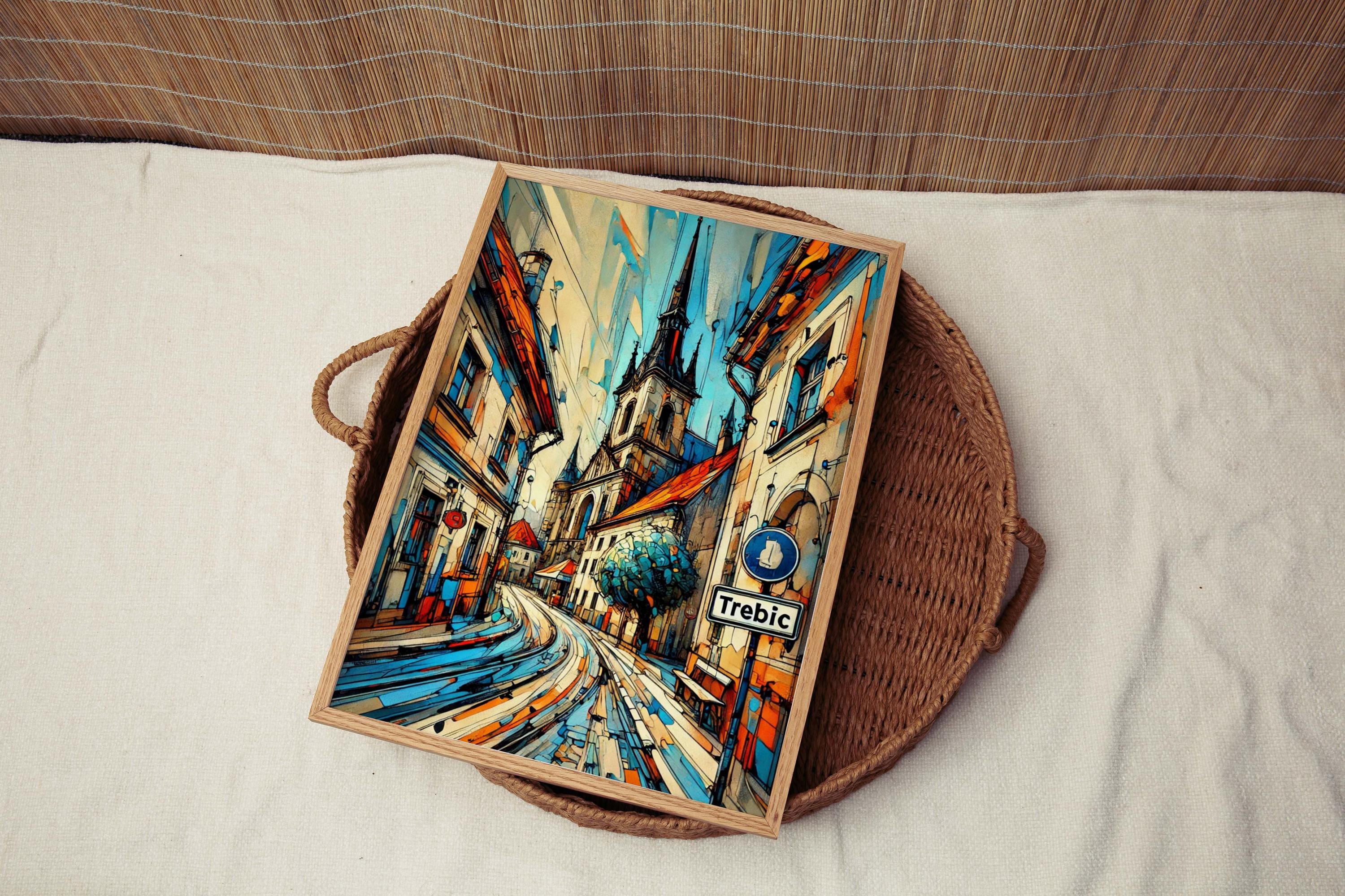 Trebic Wall Art Cityscape - Trebic, Czech Republic