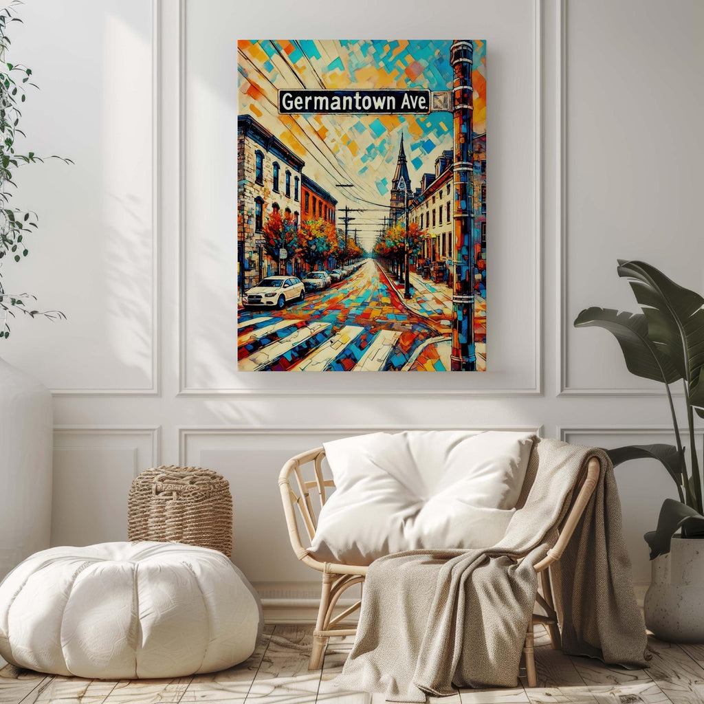 Germantown Avenue Poster - Philadelphia, Pennsylvania, USA
