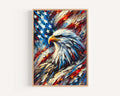 Bald Eagle Wall Art Abstract - United States