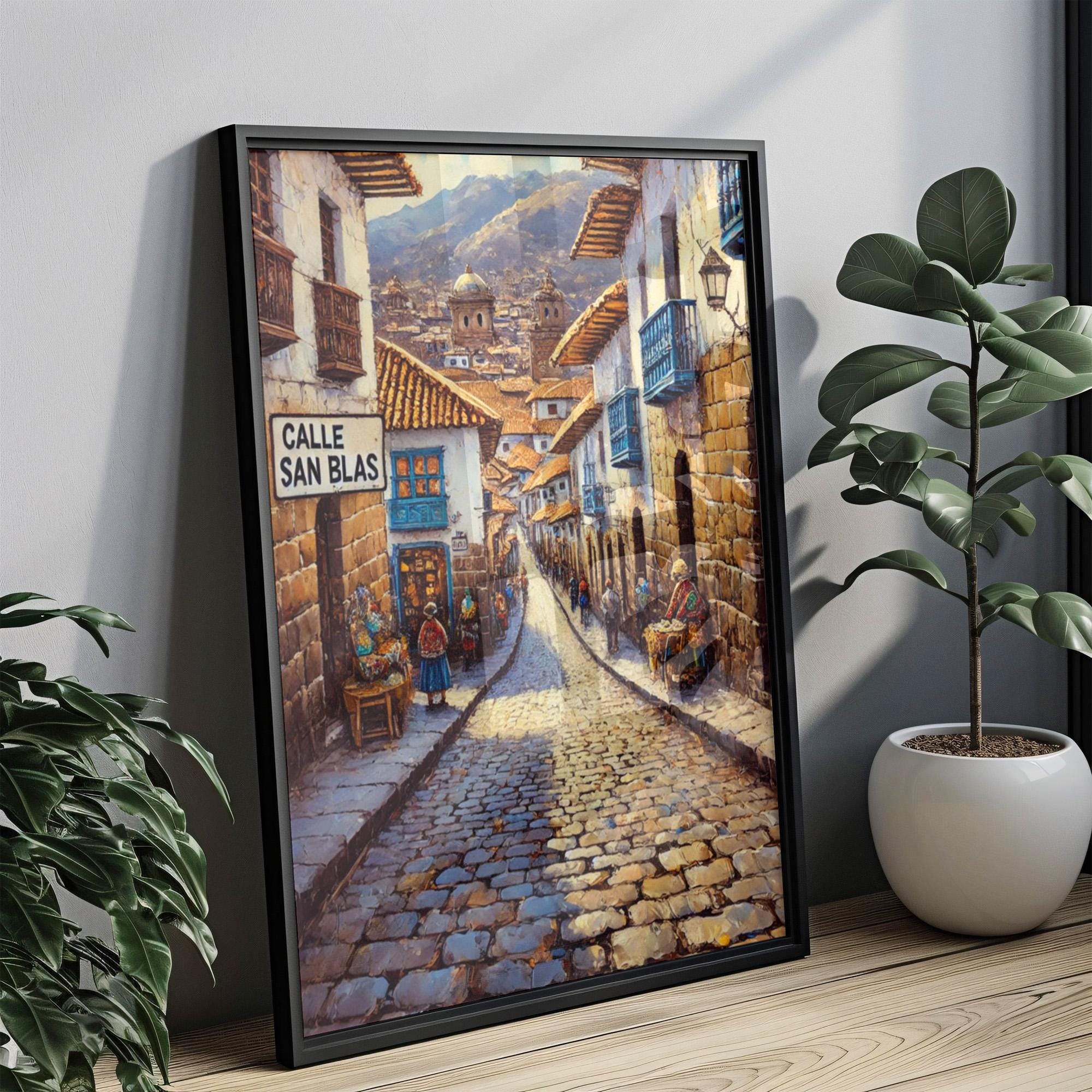 Calle San Blas Bohemian Print - Cusco, Peru