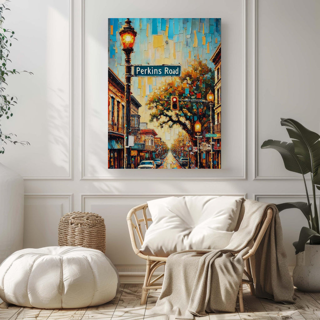Perkins Road Print - Baton Rouge, Louisiana, USA