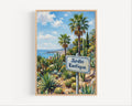 Jardin Exotique Wall Art Print: Monaco Botanical Garden Travel Poster
