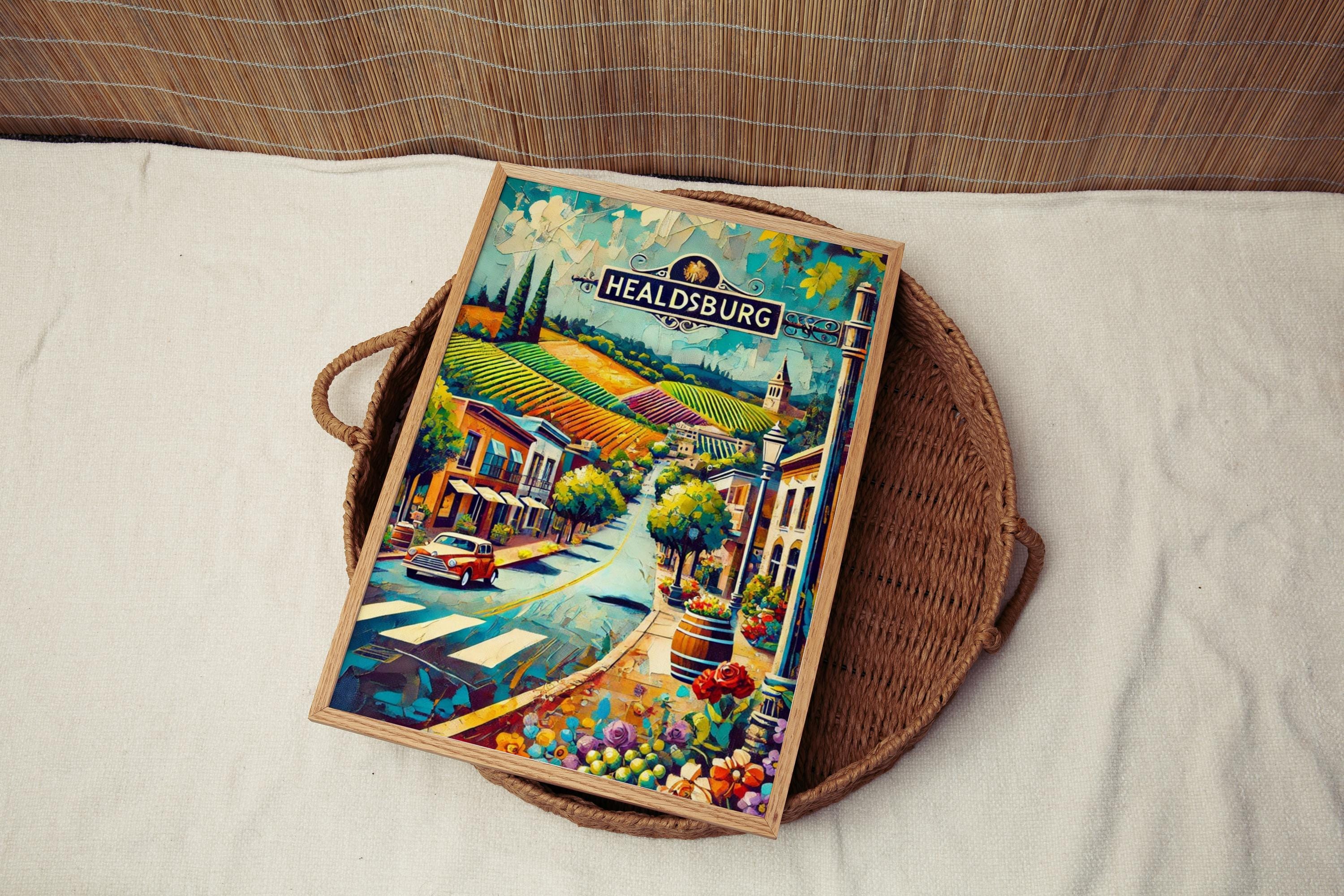 Healdsburg Wall Art Vintage - Healdsburg, California, USA