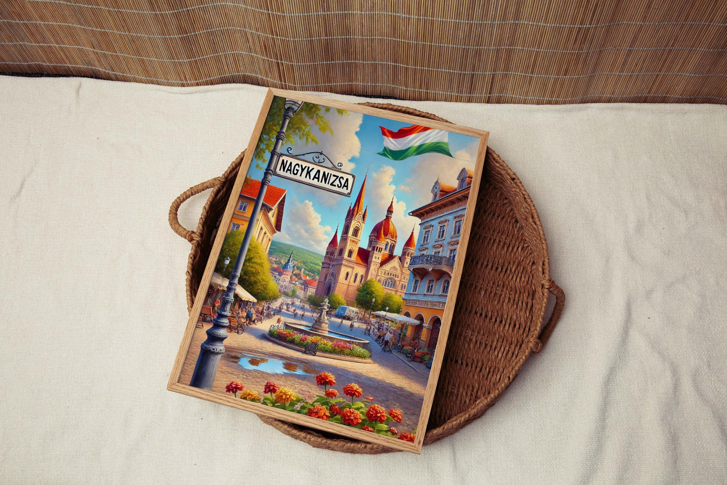 Nagykanizsa Art Wall Print – Hungary City Travel Poster, Housewarming Gift, Nagykanizsa Map Artwork, Hungarian Home Decor