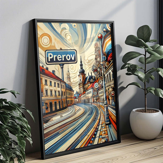 Prerov Art Print - Czech Republic City Wall Art, Travel Poster & Housewarming Gift, Prerov Travel Print, Czech Artwork Decor