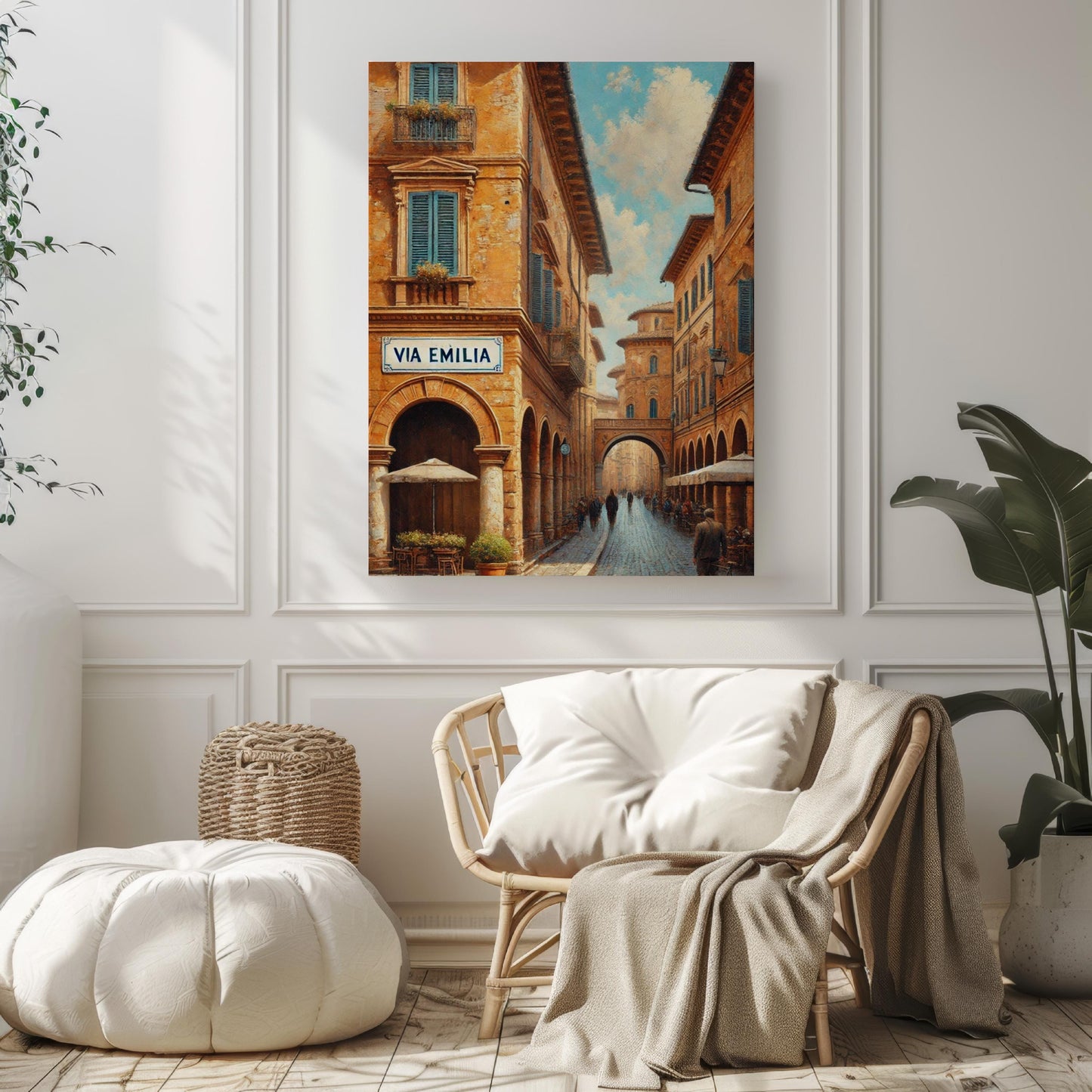 Italy art, Via Emilia wall art print, Bologna travel poster, Italian street sign decor, Italy souvenir, personalized gift, housewarming gift