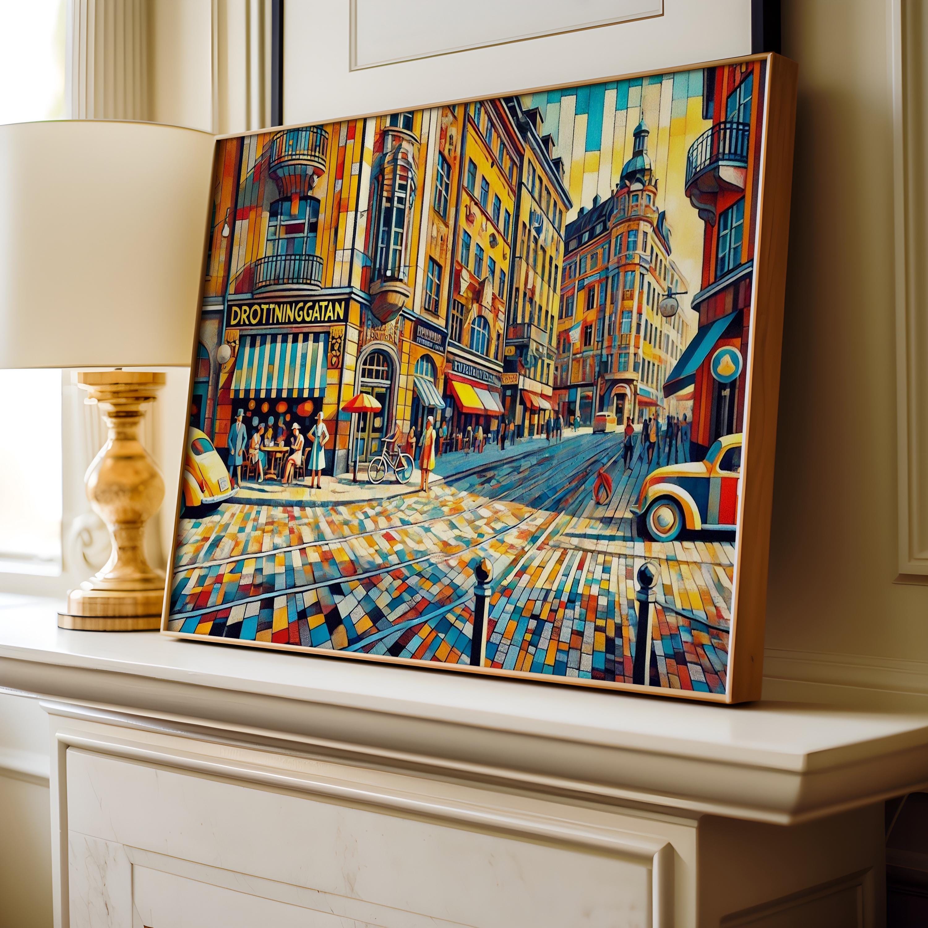 Drottninggatan Scandinavian Wall Art - Sweden