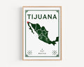 Tijuana Print Decor - Tijuana, Mexico