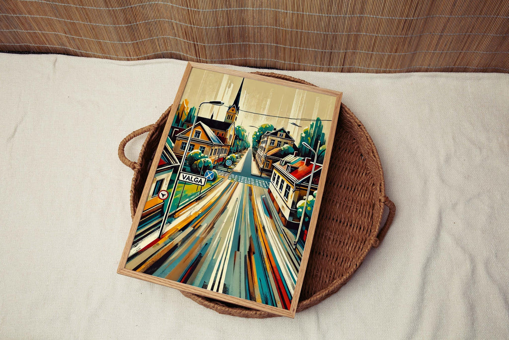 Valga Scandinavian Art Print - Valga, Estonia