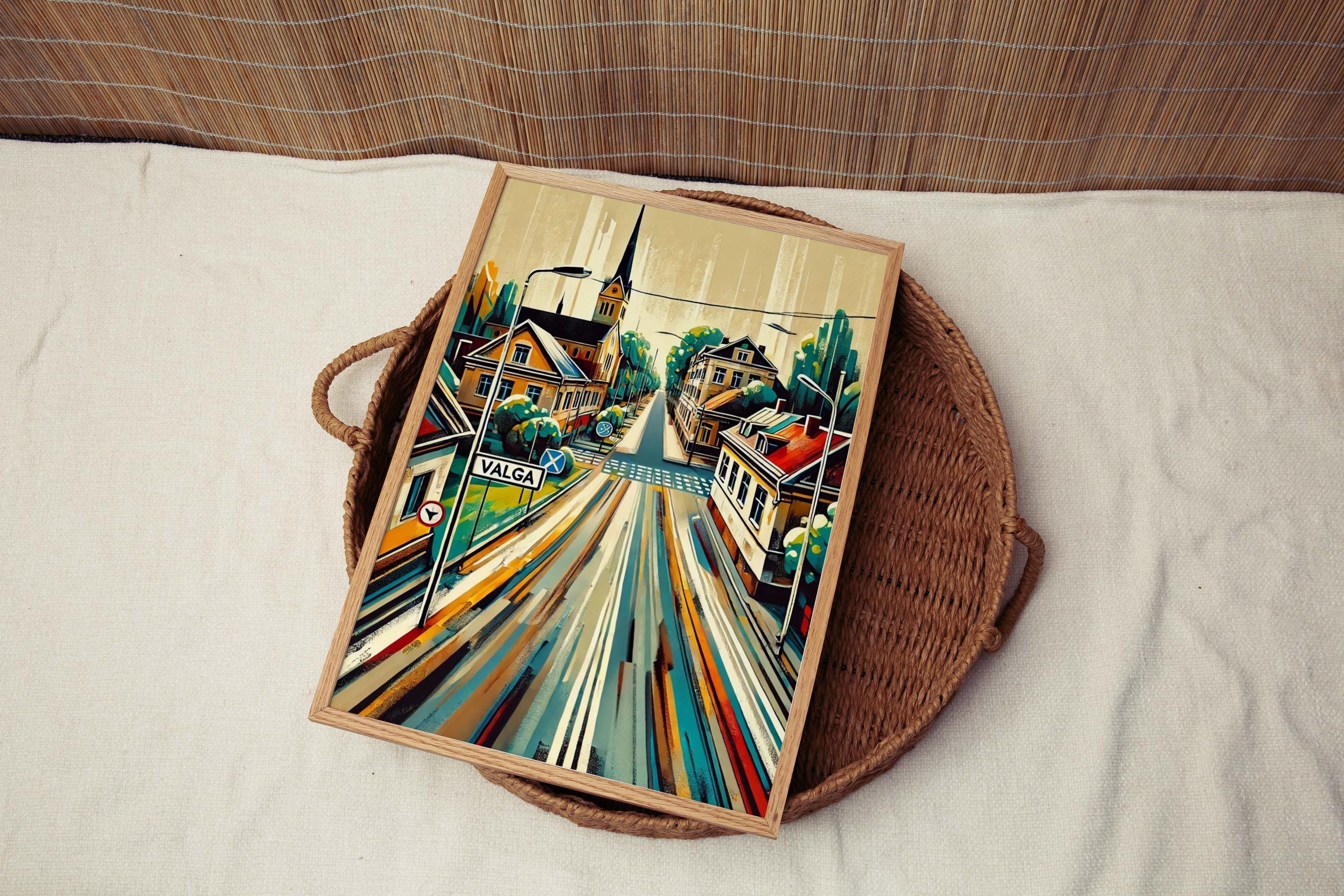 Valga Scandinavian Art Print - Valga, Estonia