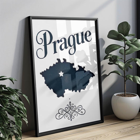 Czech Republic Wall Art Prague Print Travel Decor Housewarming Gift Czech Cityscape Home Artwork