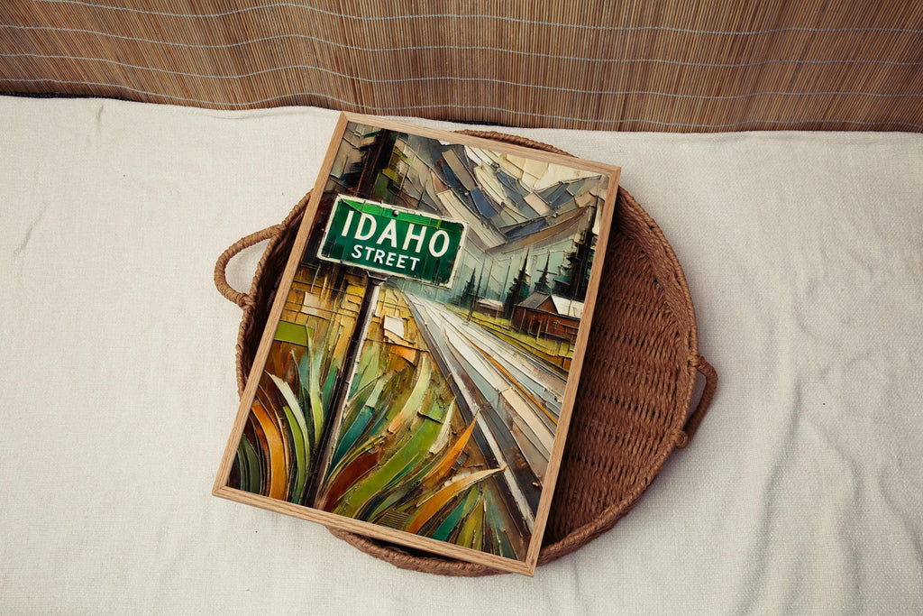 Idaho Street Print - Boise, Idaho, USA