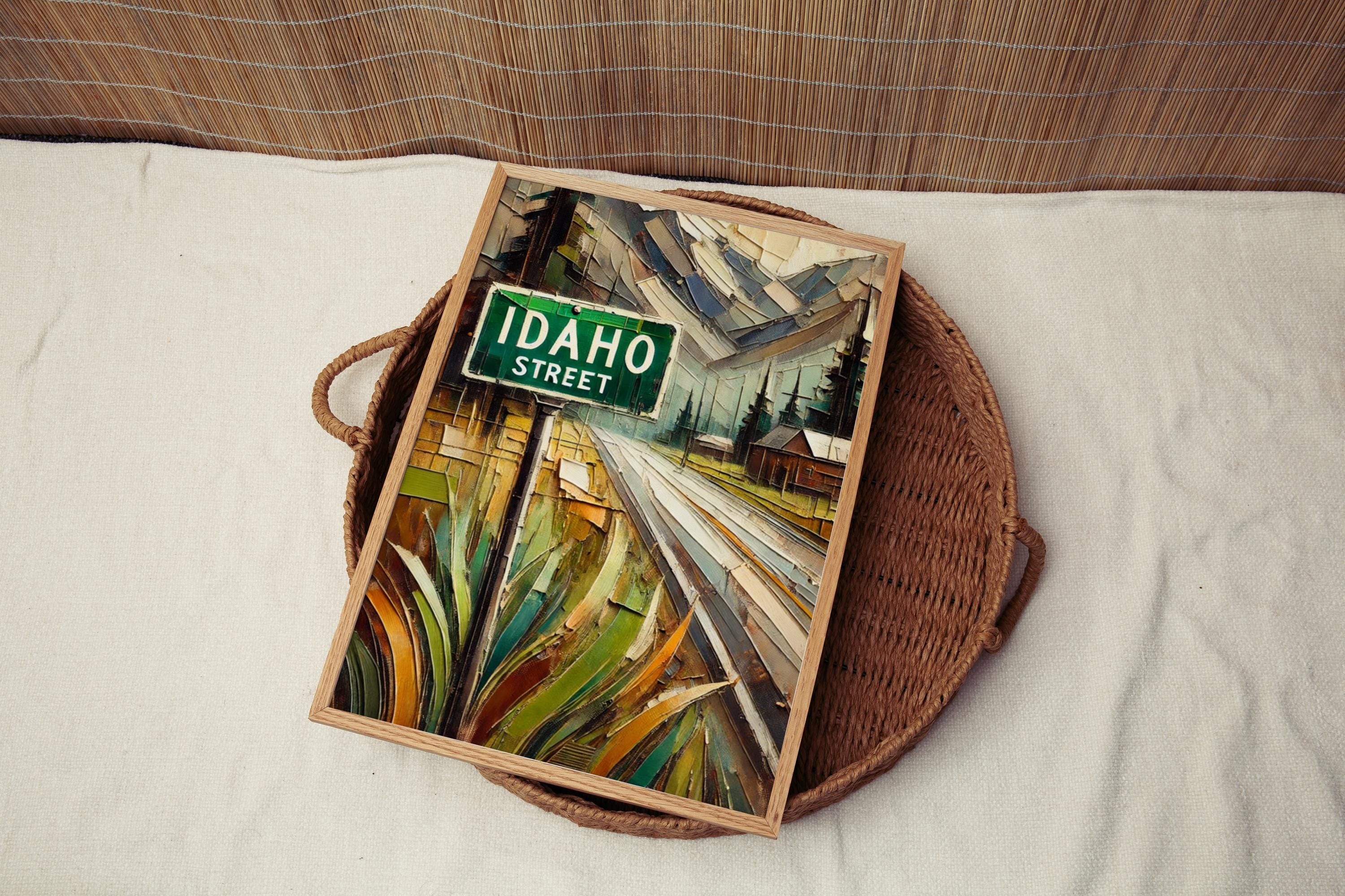 Idaho Street Print - Boise, Idaho, USA