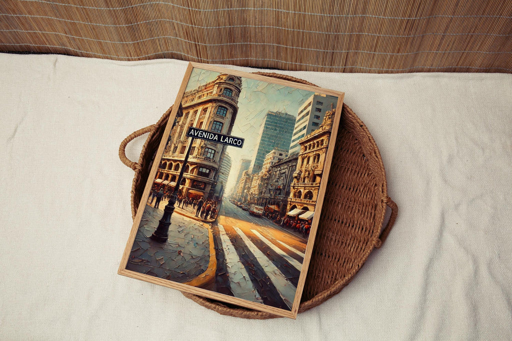 Avenida Larco Wall Art Decor - Lima, Peru