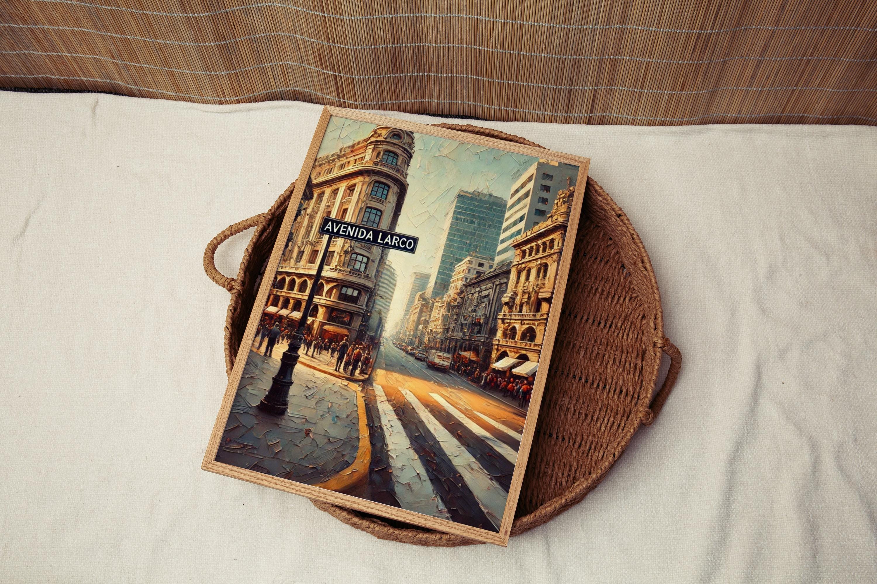 Avenida Larco Wall Art Decor - Lima, Peru