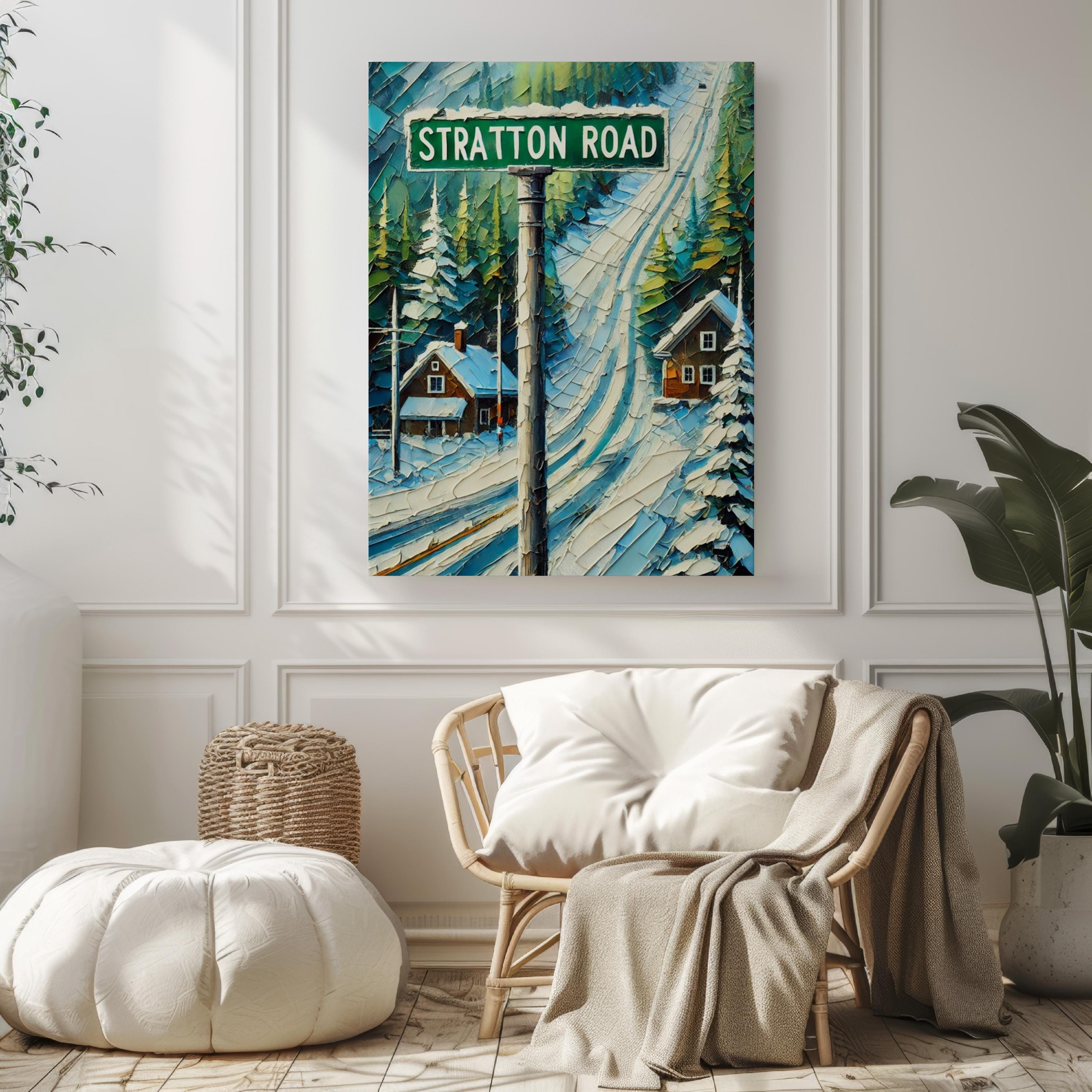 Stratton Road Print - Rutland, Vermont, USA