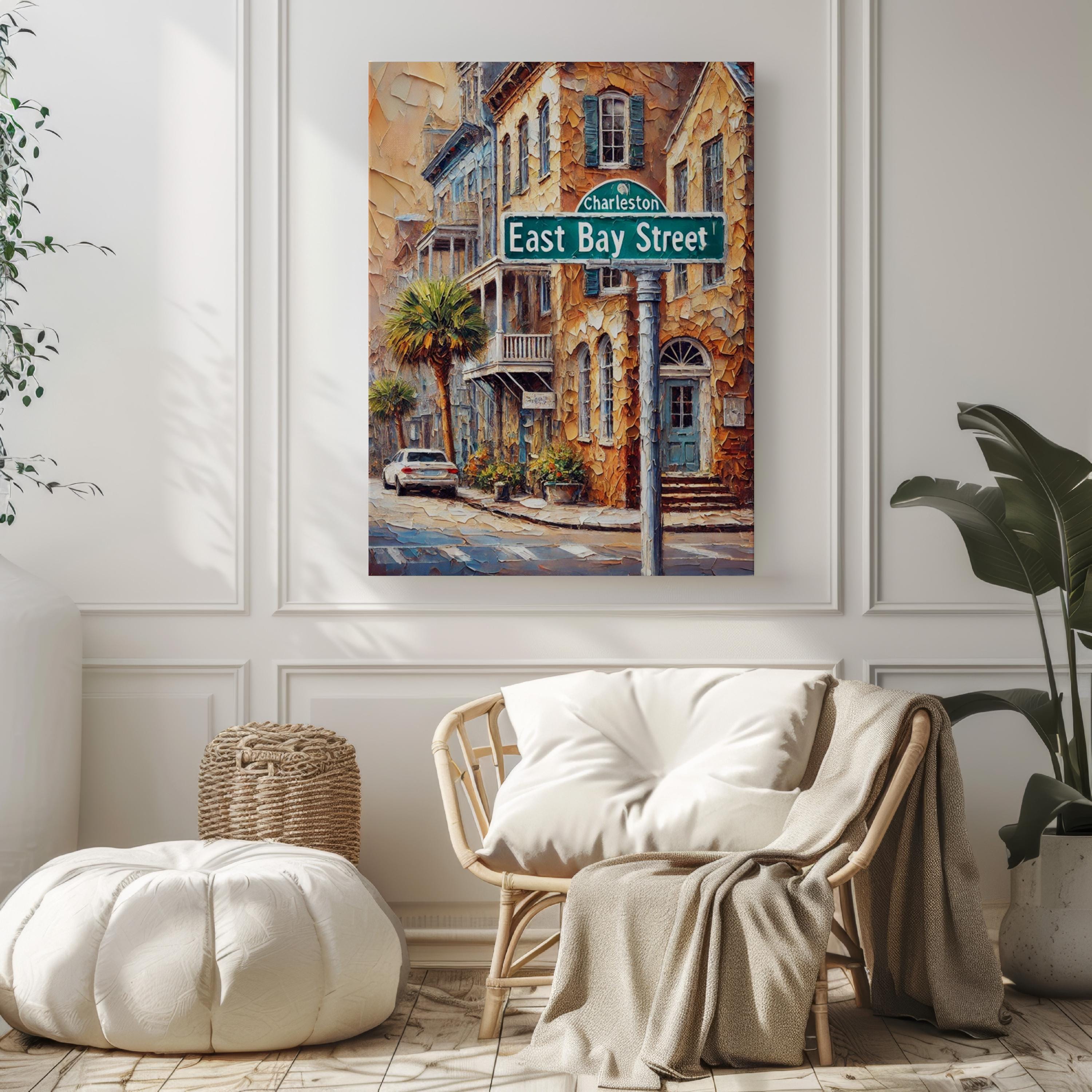 East Bay Street Wall Art - Charleston, South Carolina, USA