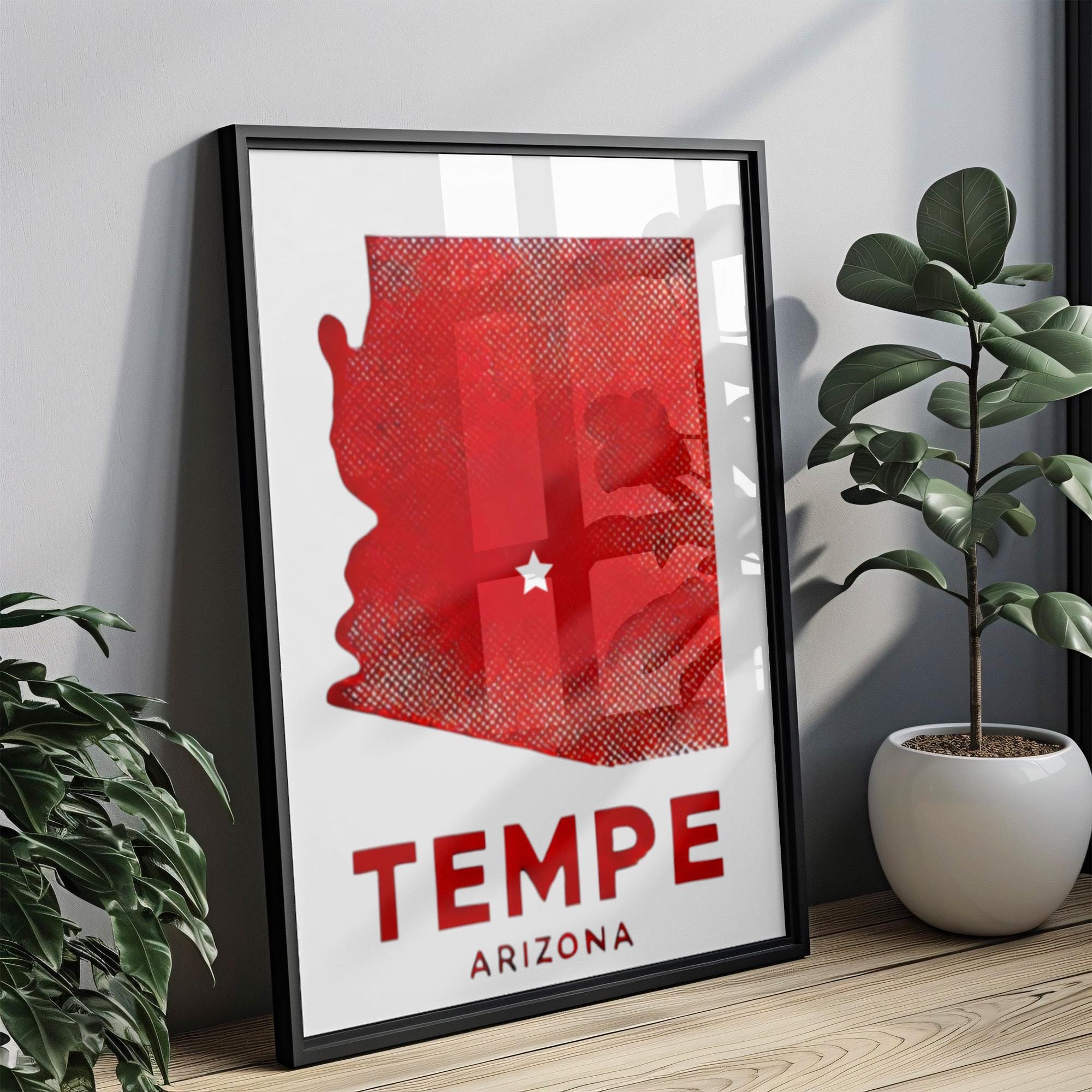 Tempe Modern Wall Art - Tempe, Arizona, USA
