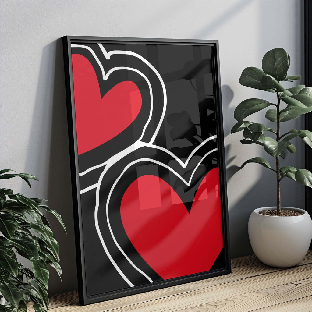 Dorm Hearts Wall Art