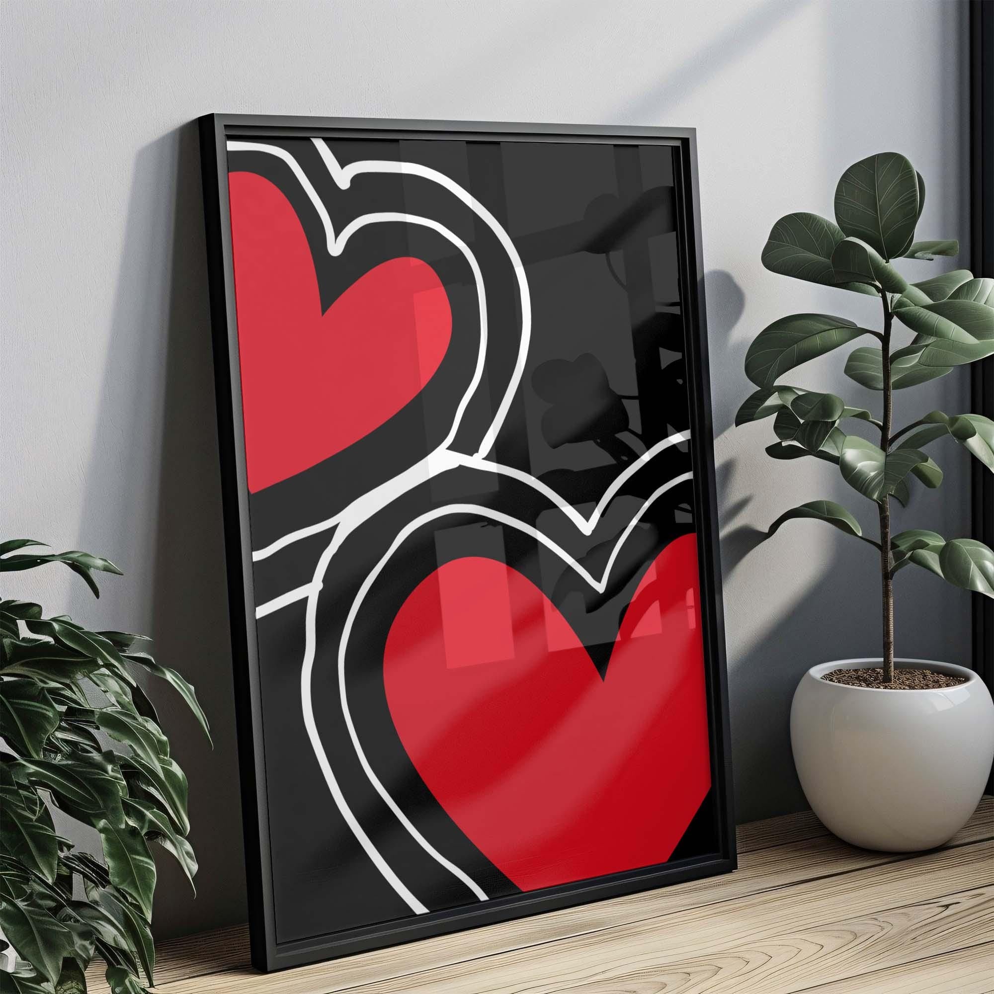 Dorm Hearts Wall Art