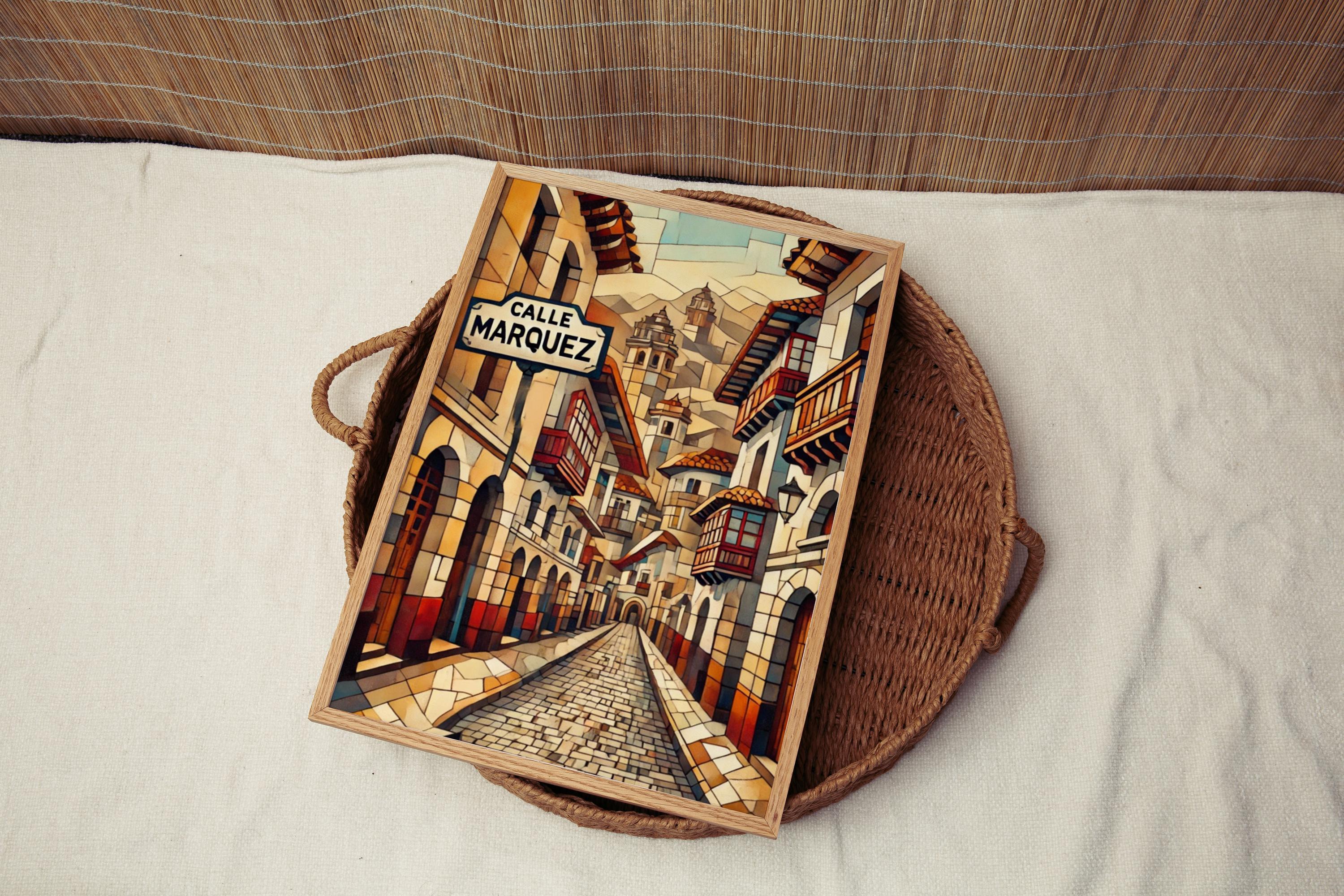 Calle Márquez Modern Print - Cusco, Peru