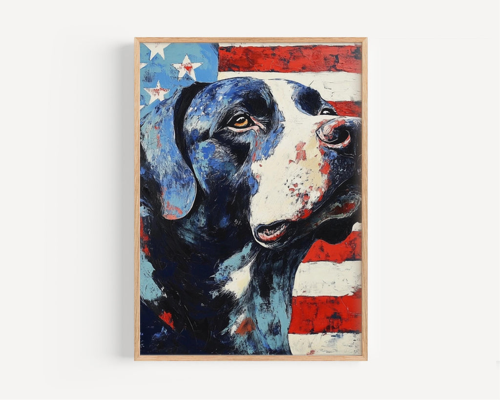 Dog Wall Art Patriotic - United States