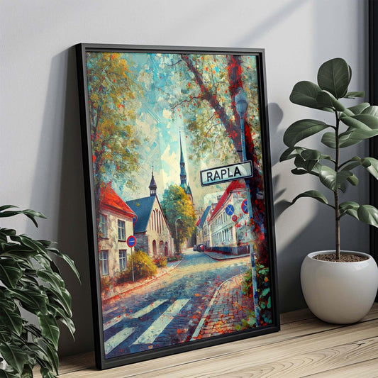 Rapla Art Print – Estonia City Wall Art, Travel Poster, European Home Decor, Rapla Gift & Housewarming Artwork