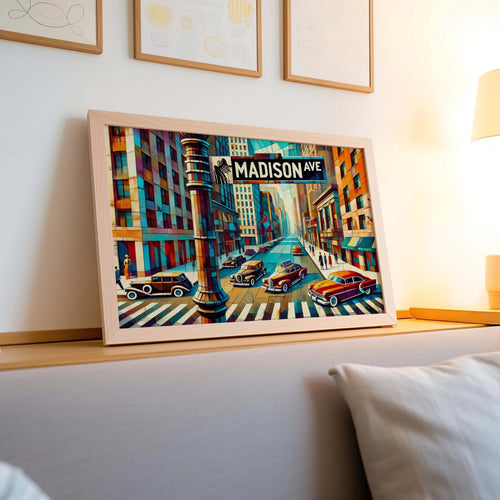 Madison Avenue Wall Art Cubist - Manhattan, New York, USA
