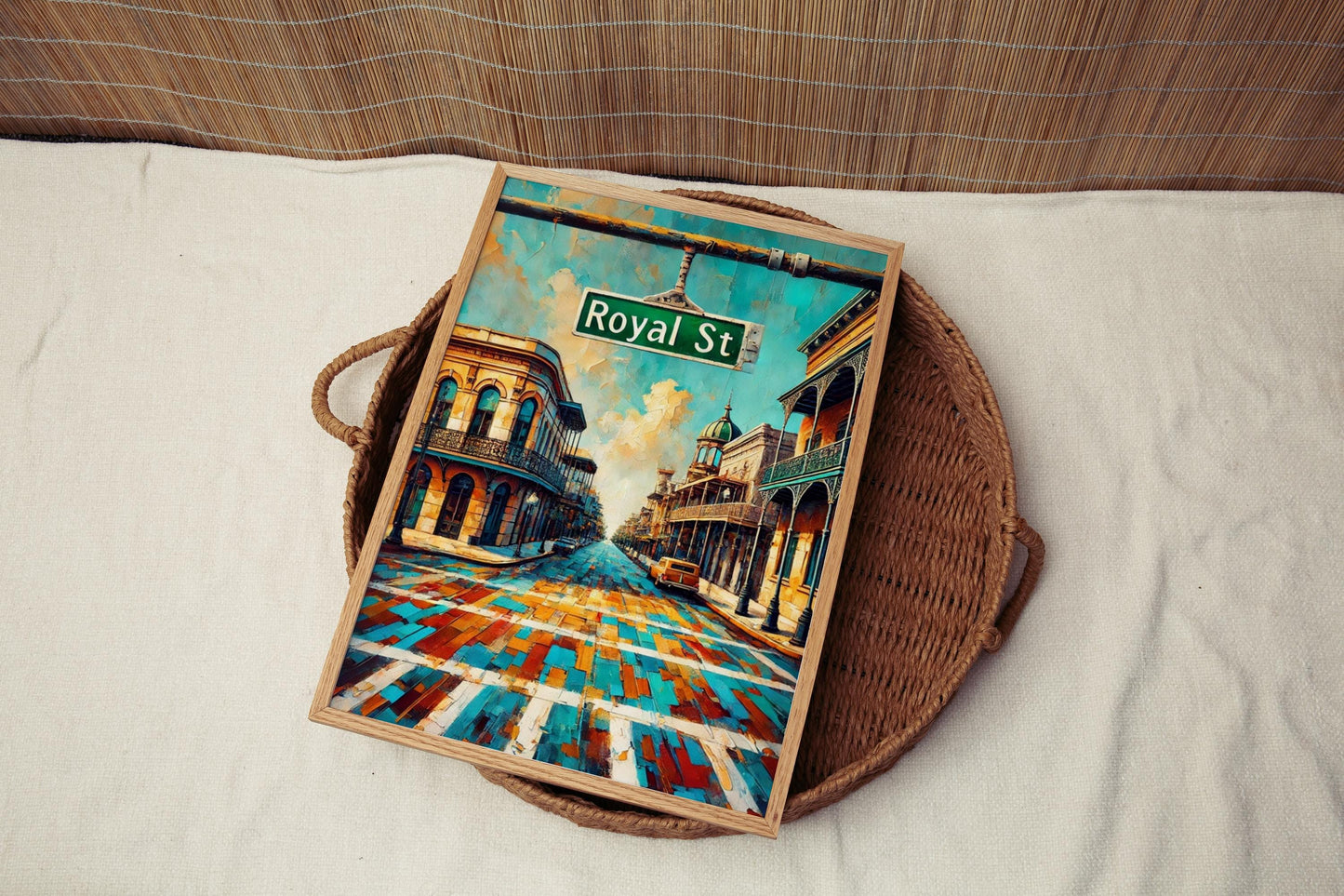 Royal Street Wall Art, Mobile Print, Alabama Artwork, City Gift, Travel Souvenir, Travel Poster, State Art, Framed or Unframed