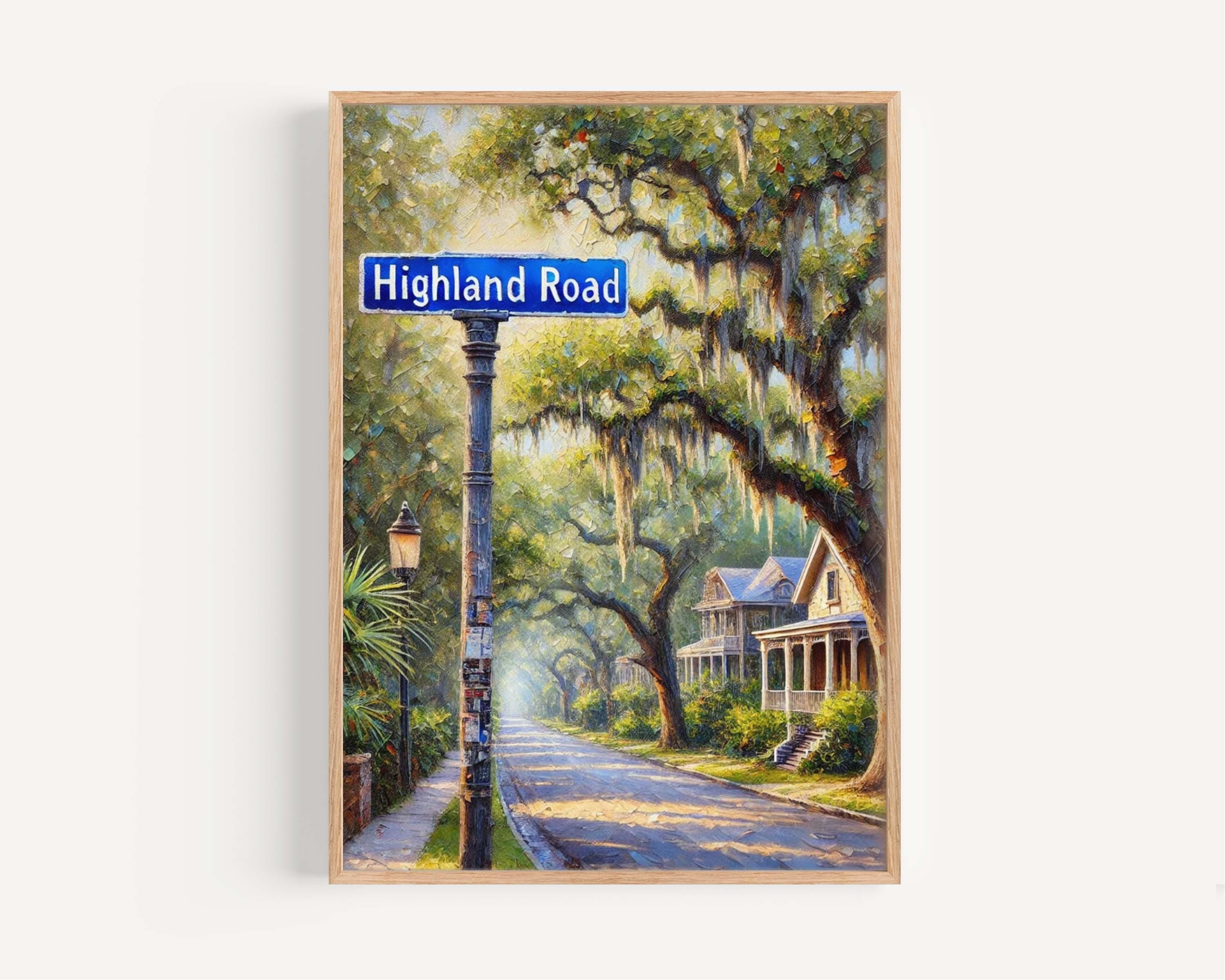Highland Road Wall Art Abstract - USA